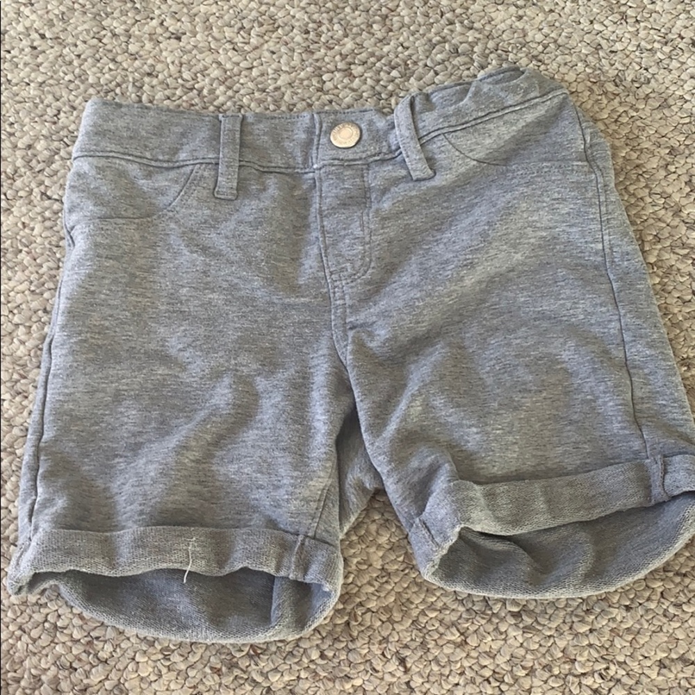 Gray longer shorts